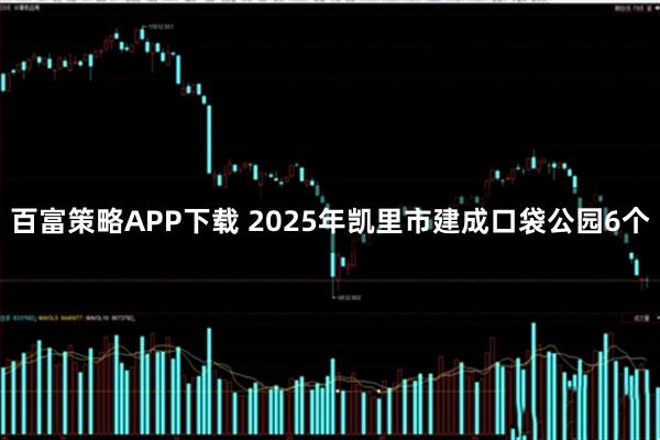 百富策略APP下载 2025年凯里市建成口袋公园6个