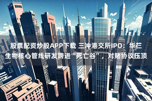 股票配资炒股APP下载 三冲港交所IPO：华芢生物核心管线研发跨进“死亡谷”，对赌协议压顶